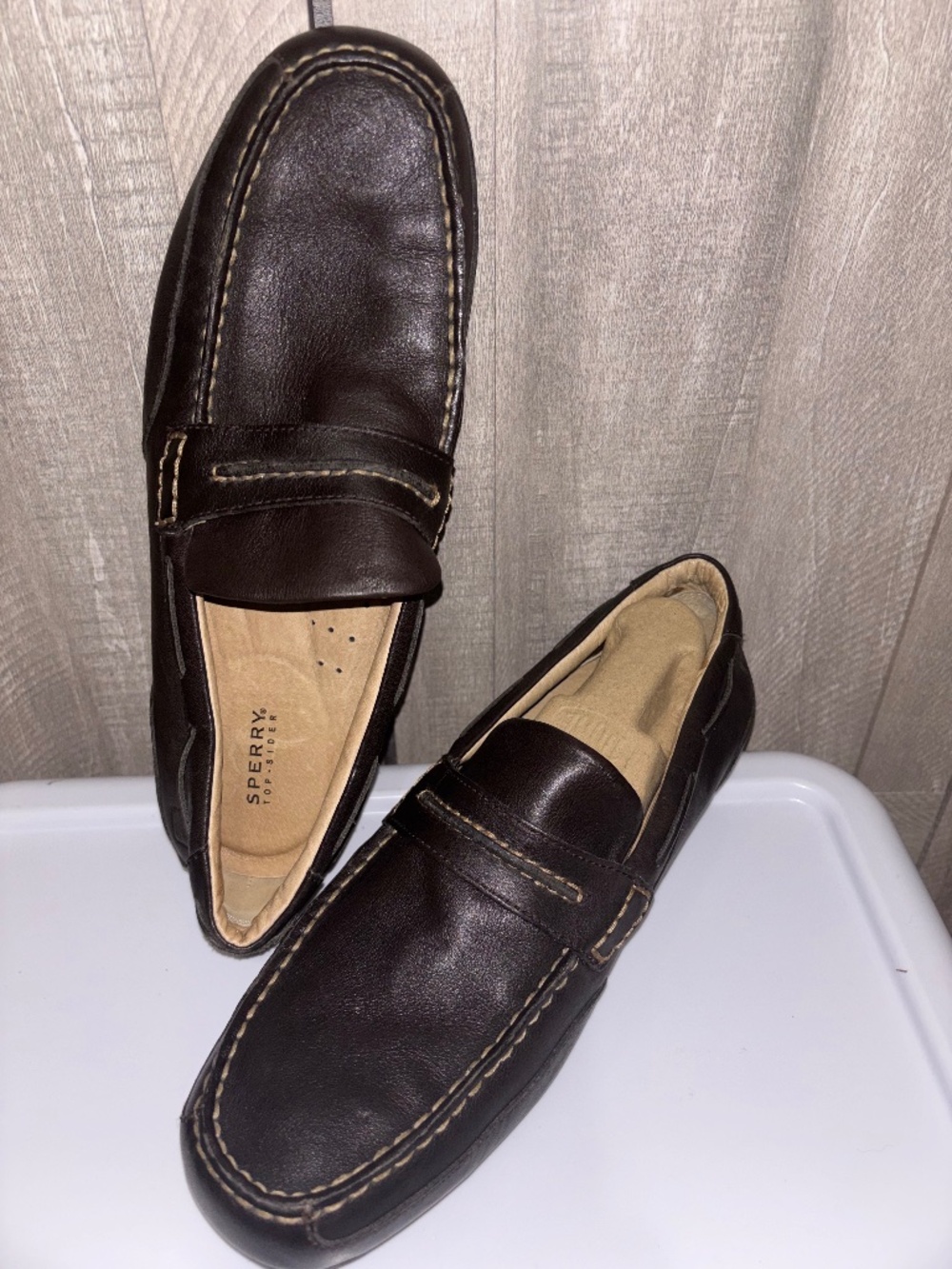 Men's Brown Leather Sperry Top Sider 10.5 medium